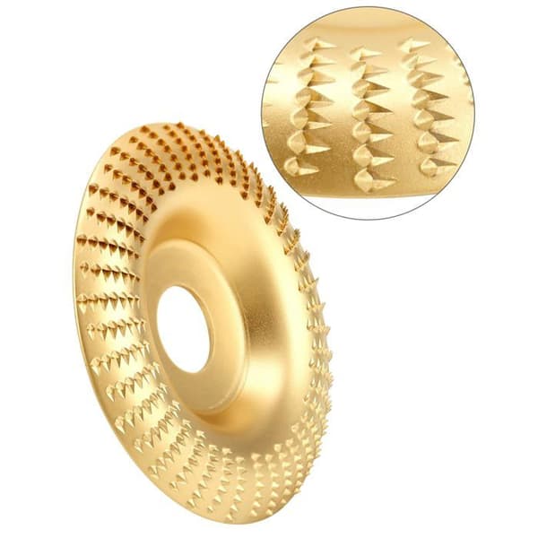 Qwork - WD40240 - ® 4 dele træslibesten, træslibeskive, indvendig diameter 22,2 mm til vinkelslibere-FF-