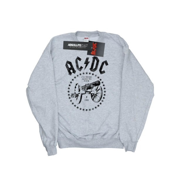AC/DC Herr We Salute You Cannon Sweatshirt 3XL Sports Grey 3XL