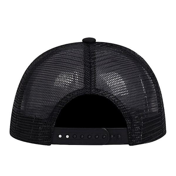 Mustasch gammel mand broderet baseballhat Mode sommer mesh Casual street hip hop flad skygge hat black