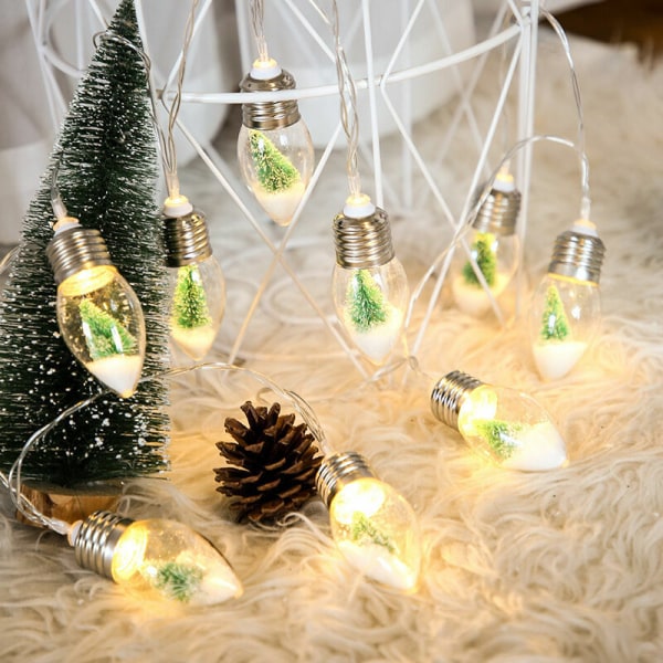 LED Ønskeflaske Juletræspynt Fairy Lights Home