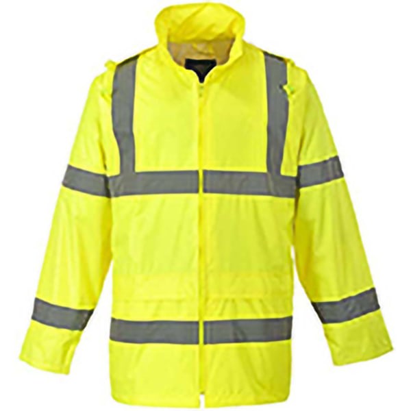 Portwest Hi-Vis regnjakke (H440) / Sikkerhetsklær / Arbeidsklær M Ye Yellow M