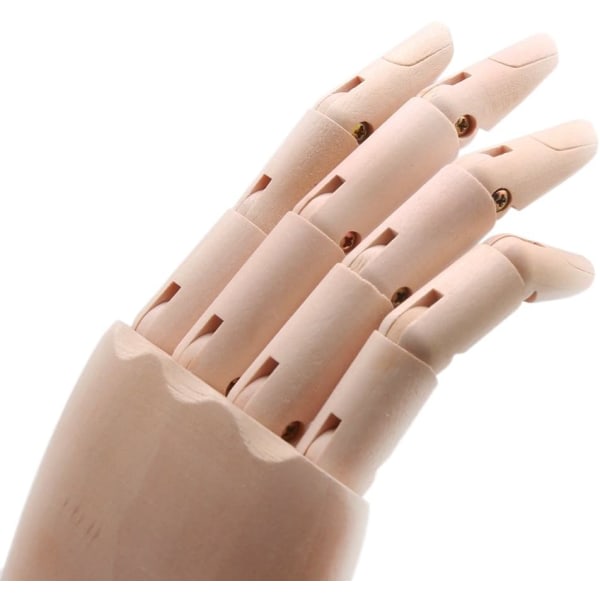 10 tommer menneskelig højre hånd model trætegning mannequin - højre hånd