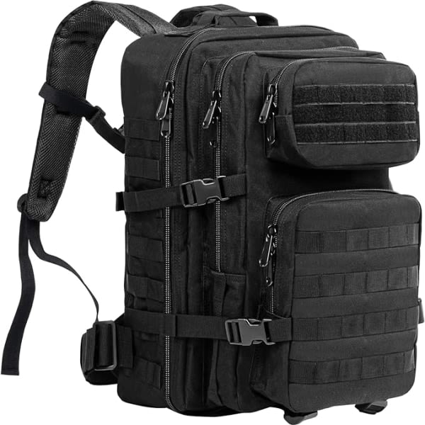 Militær stil rygsæk, 45L stort volumen multifunktions rygsæk, til skole/vandreture/vandring/camping/rejser/fiskeri/klatring/bjergbestigning/bjerg