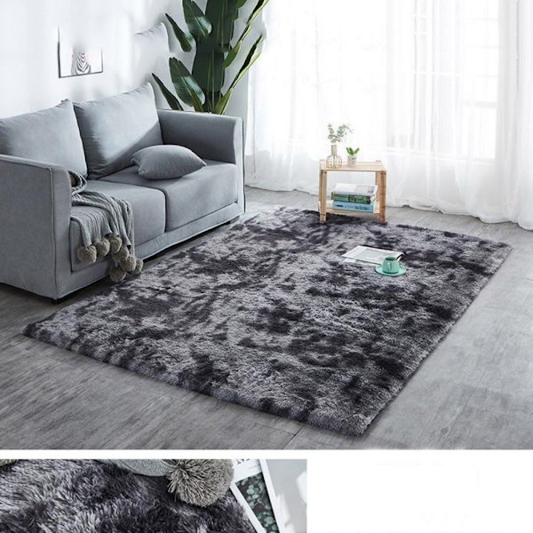 Fluffy tæpper Matta LJUSGRÅ 80X120CM 80X120CM lysegrå light grey 80X120cm-80X120cm