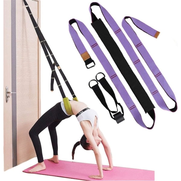 Nedre midjaträning, Back Bend Aid Trainer - Förbättra rygg- och midjeflexibilitet för yoga, balett, dans, gymnastik Cheerleading, lila
