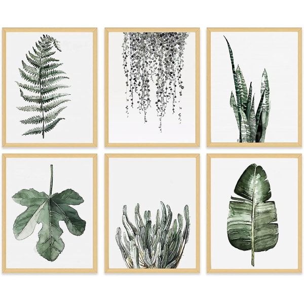 Lerretsark Plante Veggdekorasjon - Botanisk Minimalistisk Vegg