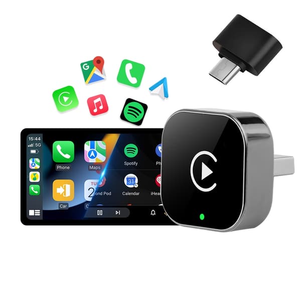 Wireless CarPlay Adapter 2026 - A Smart and Modern Solution for Your Car Svart black
