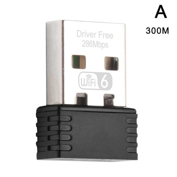 650 Mbps Mini USB Wifi-sovitin langaton verkkokortti 802.11AC D 2.4GHz 300M one-size