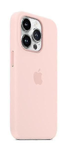 Silikonikuori iPhone 14 Prolle Chalk Pink