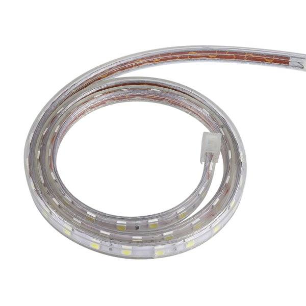 Vattentät SMD 5050 LED-remsa 220V 60 lysdioder/m Flexibel bandrepbelysning 1 meter Vit 0.2