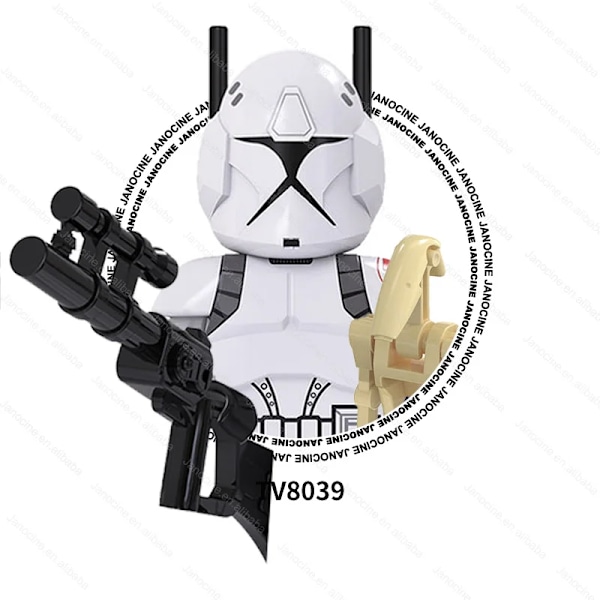 SW Rymdkriget Darth Mini Actionfigurer Klonsoldat Droider Jedi Anakin Skywalker Byggklossar i Plast Set Barnpresent TV8039
