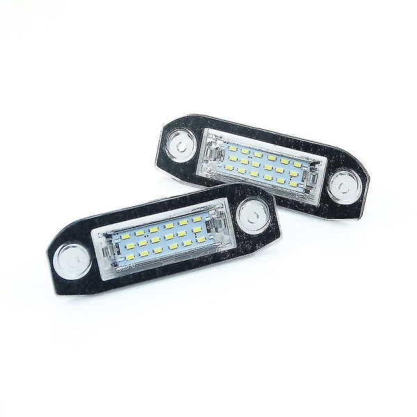 1 par LED-nummerplåtslampor för Volvo C70 S40 S60 S80 V50 V60 V70 Xc60 Xc70 Xc90