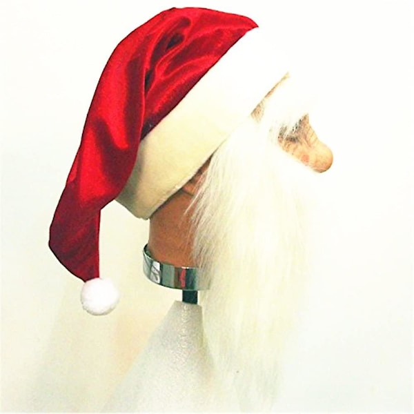 Santa Claus Latex Mask - Realistisk Latexmask för hela ansiktet Vit