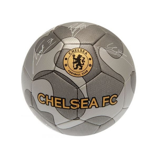 Chelsea FC Signature Synthetic Football 5 Silver 5