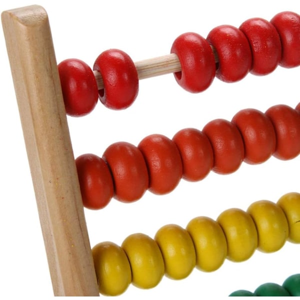 Abacus Classic puinen lelu, Counting Beads Math Educational Counte
