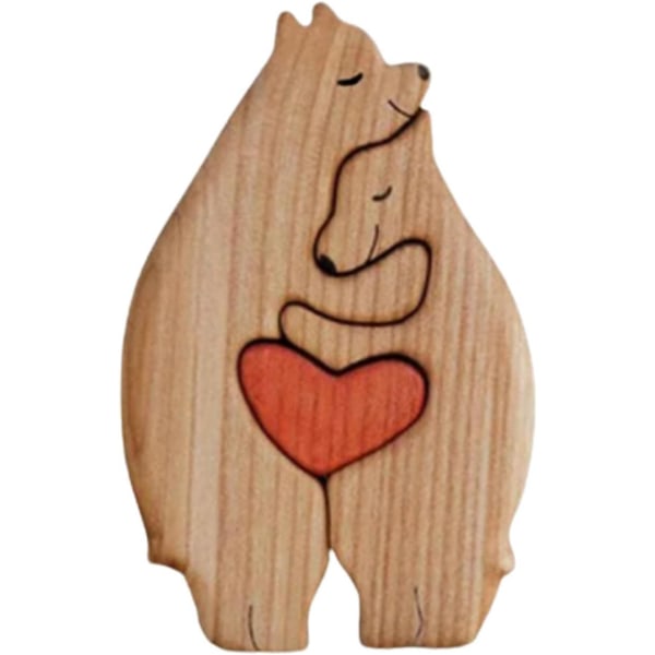 Handsniden Elephant in Love - Kärlekselefant i trä med hjärta