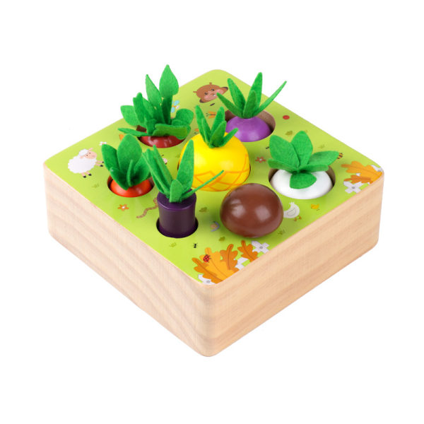 Wooden Farm Harvest Game Montessori Toy, Early Learning Toy fo