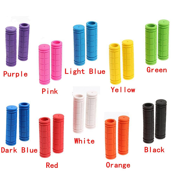 1 Par Handtag Cykel Gummi VIT White