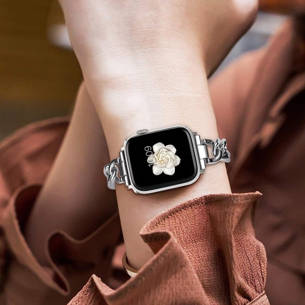Käsivarsinauha ja rostfritt stål är lämpligt for Apple Watch rem iWatch