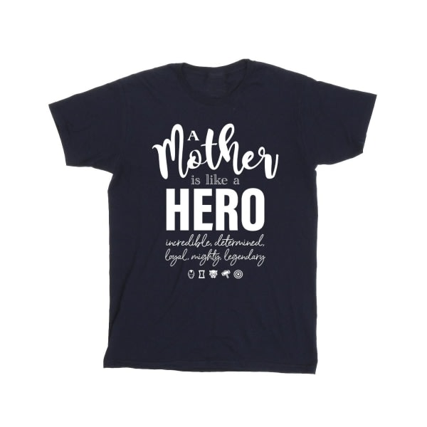 Marvel Girls Avengers Mother Hero T-paita puuvillaa 3-4 vuotta laivastonsininen 3-4 vuotta