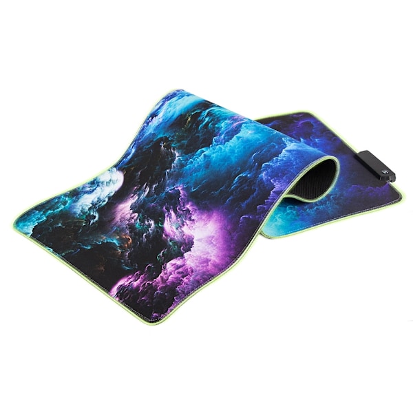 Gaming Mouse Pad with RGB LED Light - 80x30cm - Sea Waves 600