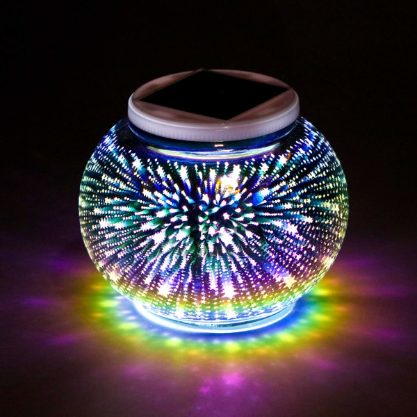 Garden Color Changing Glas Ball Solar Mosaic LED Light