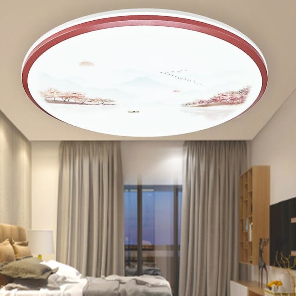 Rund LED loftslampe, 16w Monokrom Hvid Loftslampe til hjemmets badeværelser