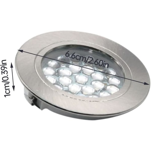 6st LED-downlights, LED-takdownlights, ultratunt tak