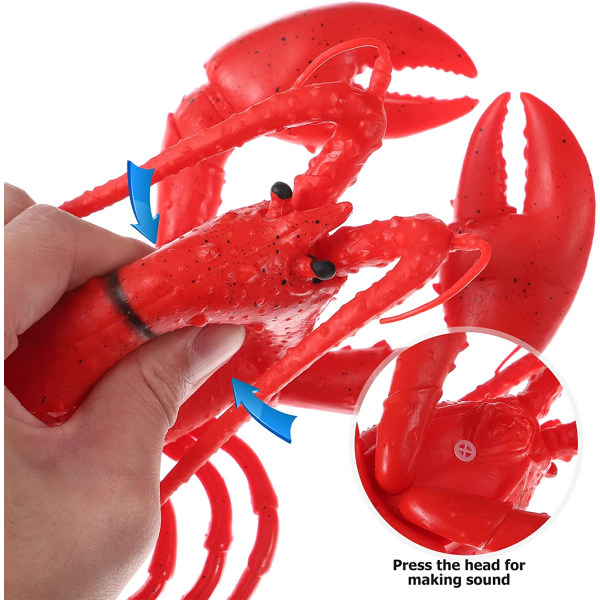 Legetøjs Hummer Gummi, Hummer Form Simulering Blød Gummi Model