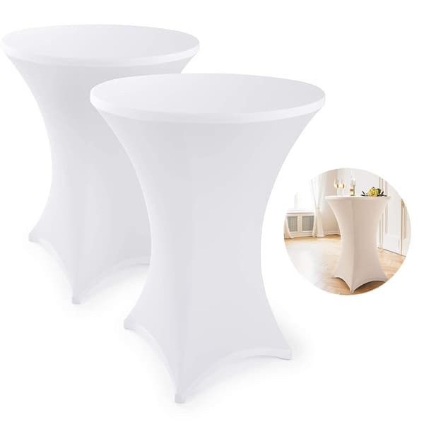 2-pack stretchöverdrag för ståbord - Eleganta ståbordsöverdrag-XF19-