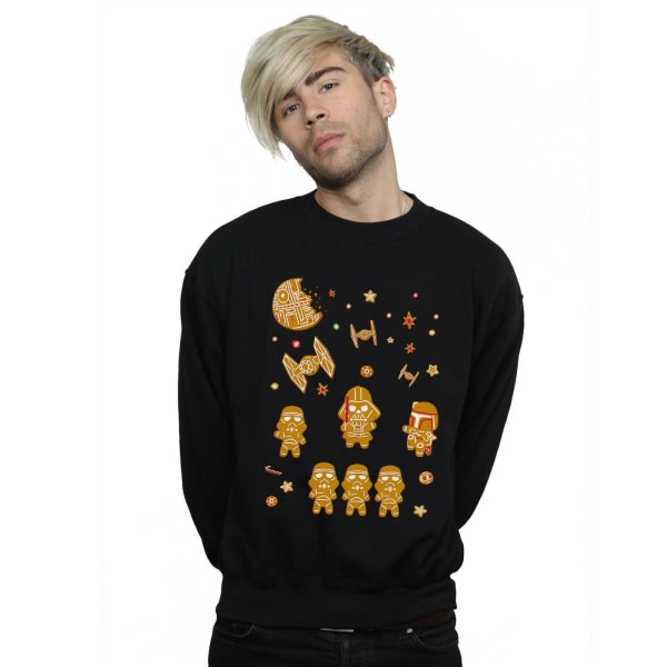 Star Wars Gingerbread Empire Sweatshirt for menn 4XL Svart Svart 4XL