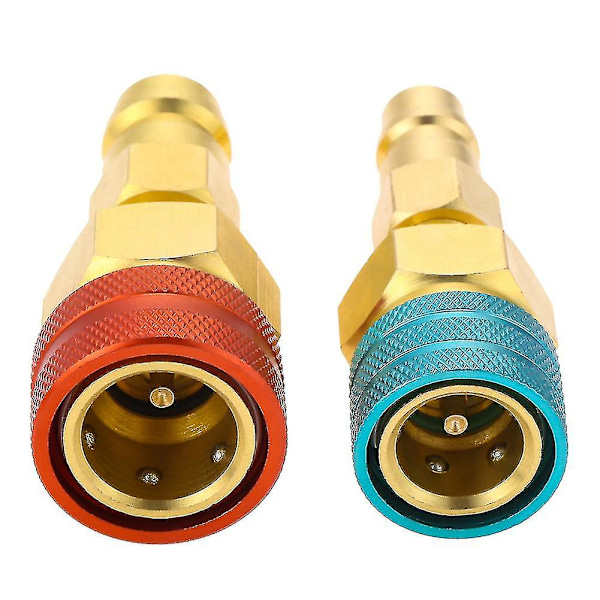 2 st snabbkopplingar adaptrar R1234yf till R134a höga snabbkopplingar kopplingar-XF9-