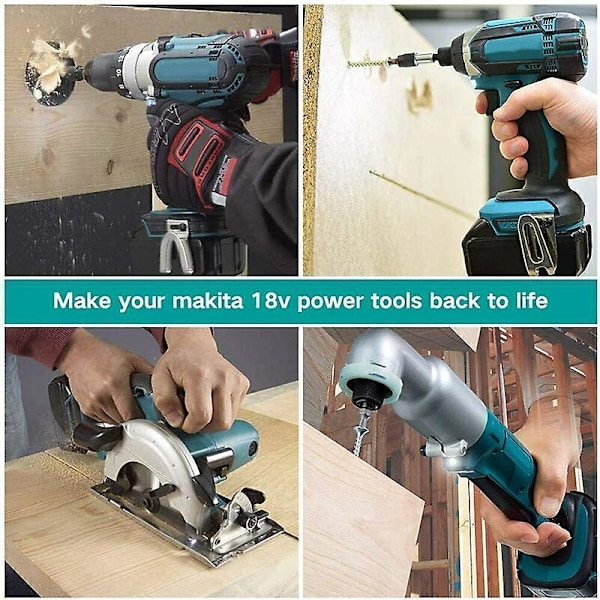 2 stk. Erstatning for Makita batteri 18v kompatibel med Makita batteri 18v