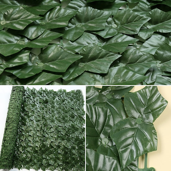 0,5M*3M Kunstig Efeu Blade Hæk Fake Efeu Blade Vinstokke Kunstige Planter Have Altan Hegn Dekoration