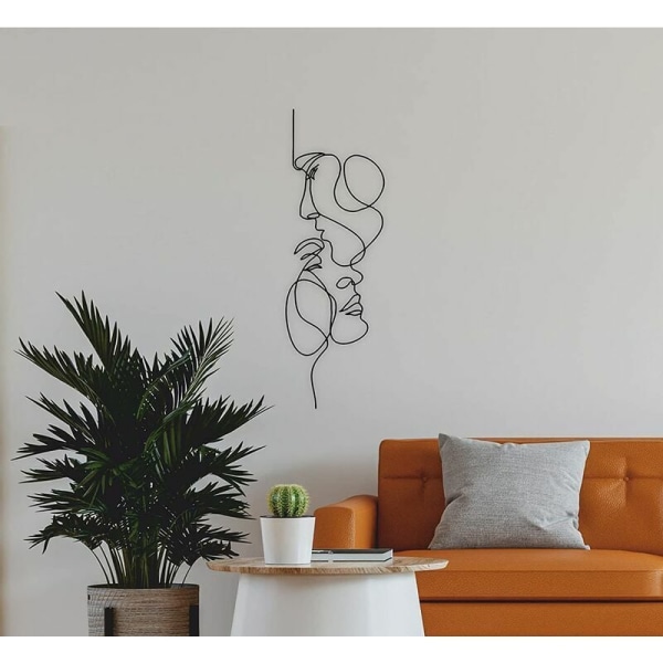 Seinätaide, 2-puolinen metalliseinätaide, minimalistinen taide, geometrinen taide
