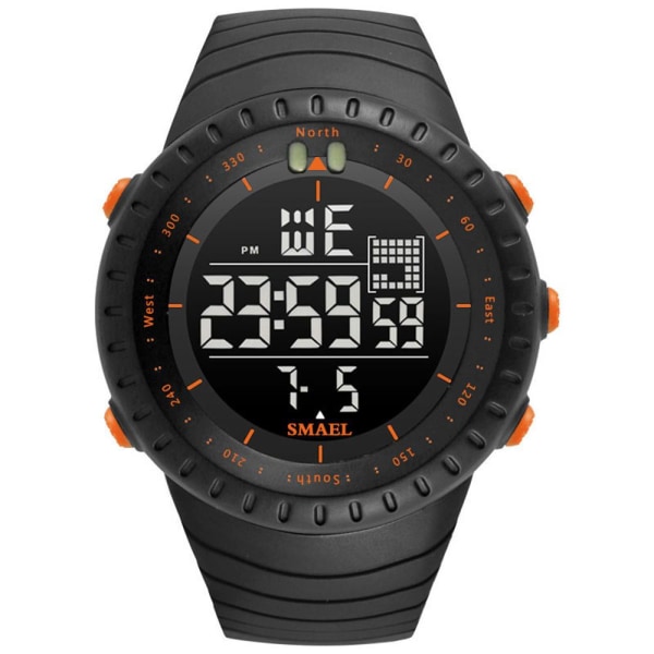 Se LED Digital Armbandsur ORANGE orange