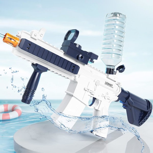 Elektrisk vannpistol for voksne og barn, max räckvidd 32 fot Super One-Touch automatisk vannpistol Starkaste vannspruta