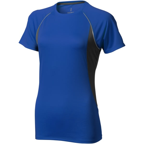 Elevate Quebec kortermet t-skjorte for kvinner/dame M Blå/Antrablå/Antrasitt M