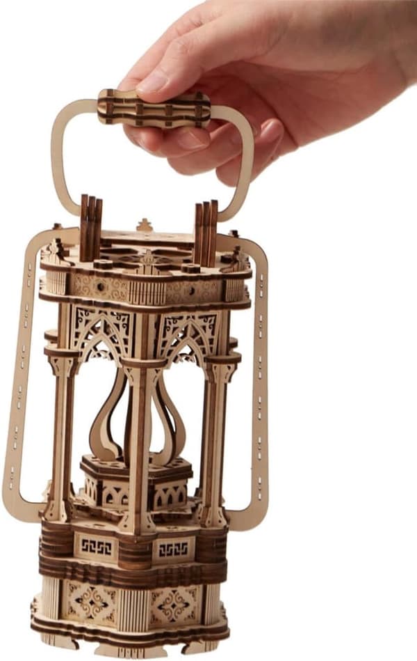 3D trepuslespill lyktesett med LED-belysning DIY-montering for voksne