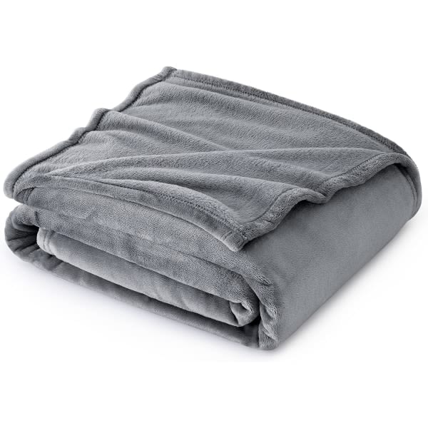 Flanell Coral Blanket Soff Throw - Mångsidig filt Fluffy Soft Throw säng och soffa Dubbel/Dubbel, hopea, 150x200cm
