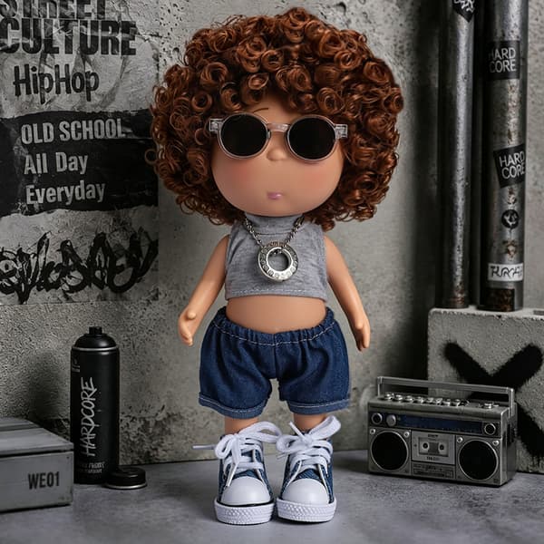 MIA Potatisdocka Figur 24cm, Samlarobjekt Karaktärsmodell, Dekorativ Displayleksak Curl