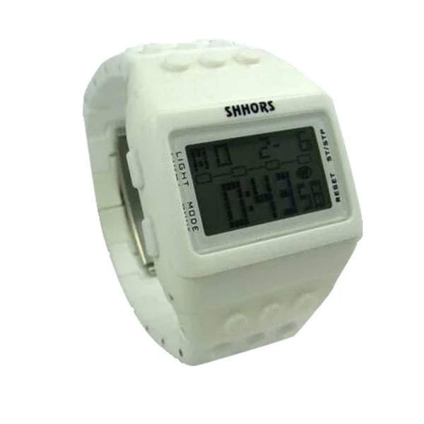 Modemärke SHHORS Klockor Damklockor Mode Plast LED Digitala klockor Regnbågsklocka Elektroniskt armbandsur reloj mujer Type 11
