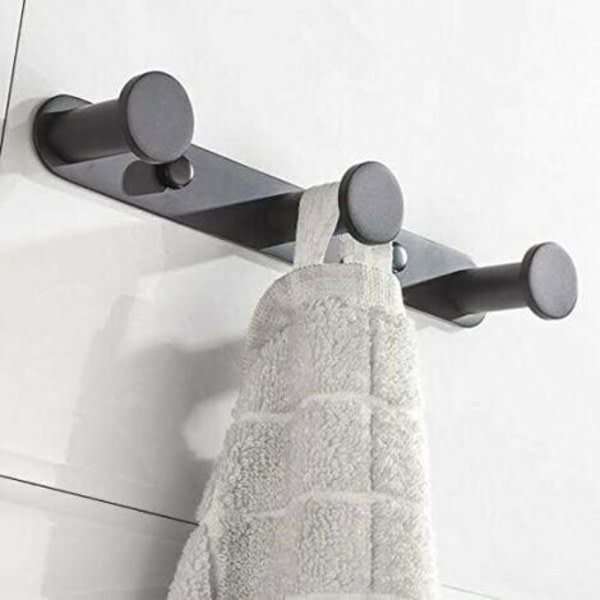 Väggmonterad handdukskrok Klädkrok med krok 304 rostfritt stål Väggmonterad handdukshängare för badrums- och köksdörrar