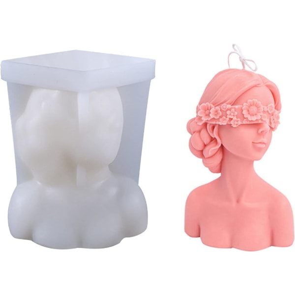 3D Woman Silikone Candle Form DIY Candle Making Mold Hjemmelavet