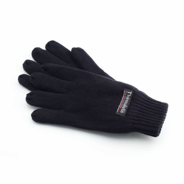 Yoko Unisex 3M Thinsulte Full Finger Thermal talvi/hiihtohanskat mustat One Size