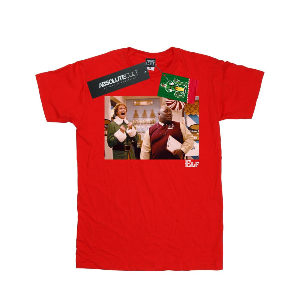 Elf Herre Julebutik Cheer T-Shirt L Rød L