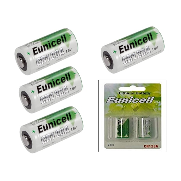 CR123A 4-pak Lithium batteri CR 123A 3V batteri LR123 76