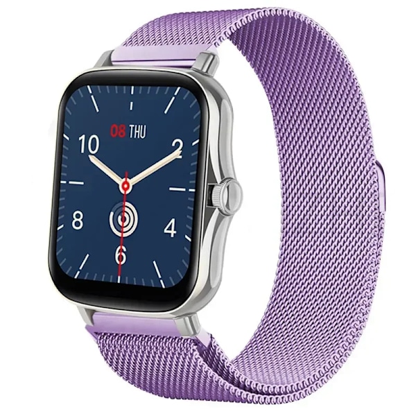 20mm/22mm Milanese armbånd for Amazfit GTS/4/2/2e/3/GTS2 Mini/GTR 47mm/GTR 4/3/ Pro Metallklokkearmbånd Amazfit bip /U/S/lite rem Lavendel 22mm Lavender