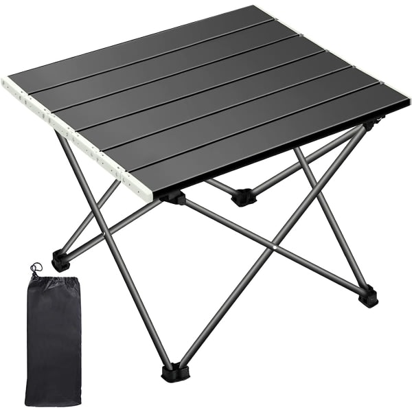 Campingbord, hopfällbart campingbord, hopfällbart bord bärbar ultralätt aluminiumlegering med bärväska, utendørs, picknick, strand