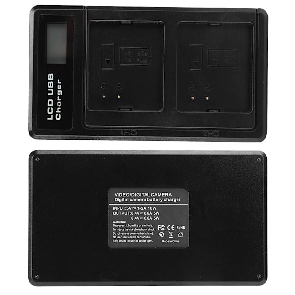 A-1 Batteri med LCD-lader med Doble Plasser for Arlo Pro/ Pro 2 VMA4400 2440mAh
